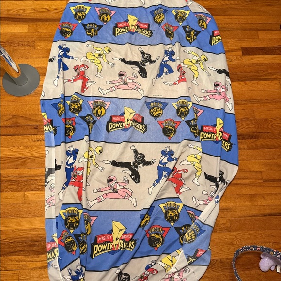 Vintage 90s Power Rangers Twin Sheets Set, Size Twin, Flat and Fitted Fabric - Picture 9 of 12